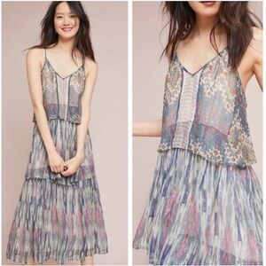 New $178 Anthropologie Josie Tiered Maxi Dress Size 2